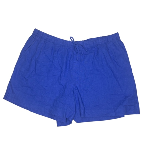 NWT Gap Blue Linen Shorts - Picture 1 of 14
